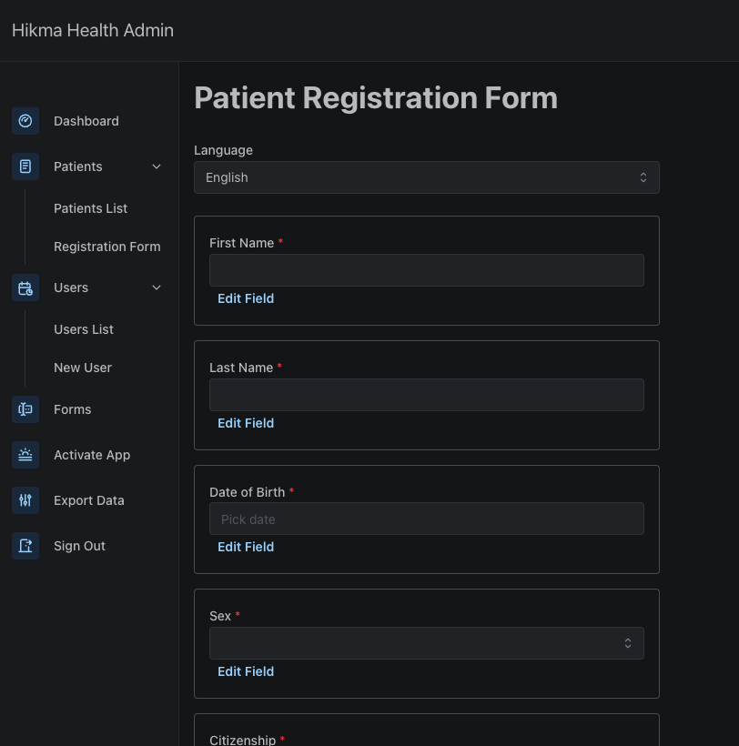 HH-patient-form-customization